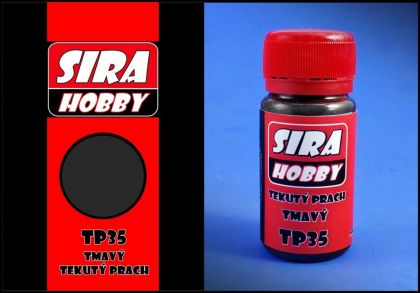 Tmavý tekutý prach