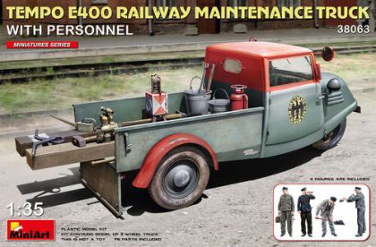 1:35 TEMPO E400 RAILWAY MAINTENANCE TRUCK WITH PERSONNEL