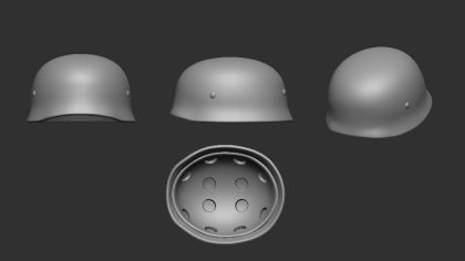 1:16 Helmet M38 Fallschirmjäger (detail) 