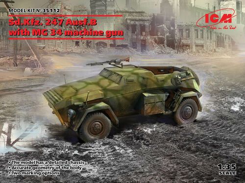 1:35 Sd.Kfz. 247 Ausf.B with MG 34 machine gun