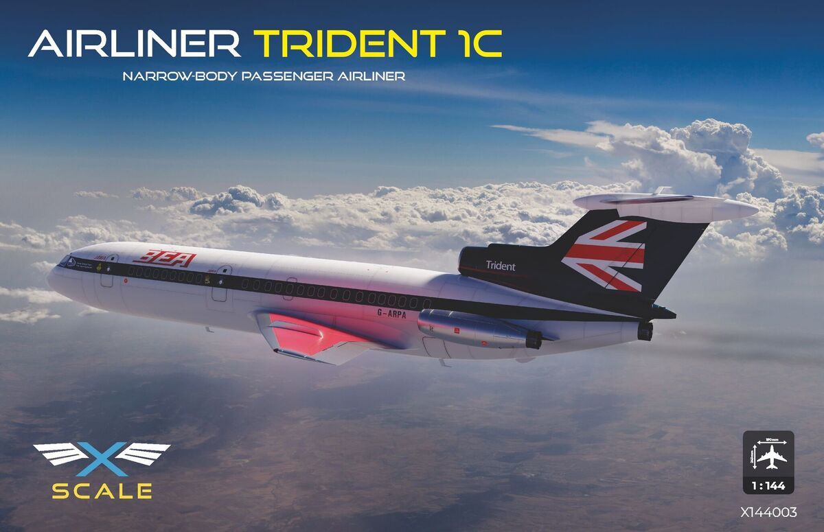 1:144 Airliner HS-121 Trident 1C