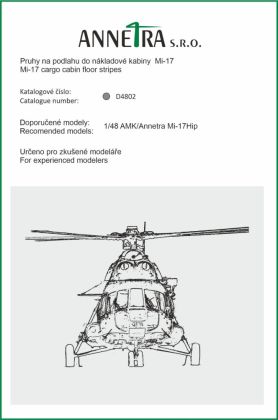1:48 Mi 17 - Cargo cabin floor stripes