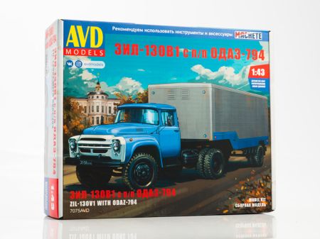 1:43  ZIL-130 V1 with Semi-Trailer ODAZ-794 Truck with Trailer