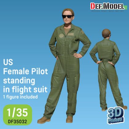 1:35 US Female Pilot Standing In Flight Suit (1 Fig.)