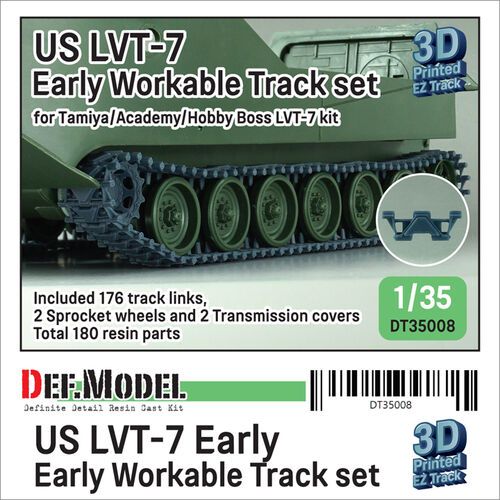 1:35 US LVT-7 Early Workable Track Set (For Tamiya/Academy Hobby Boss)