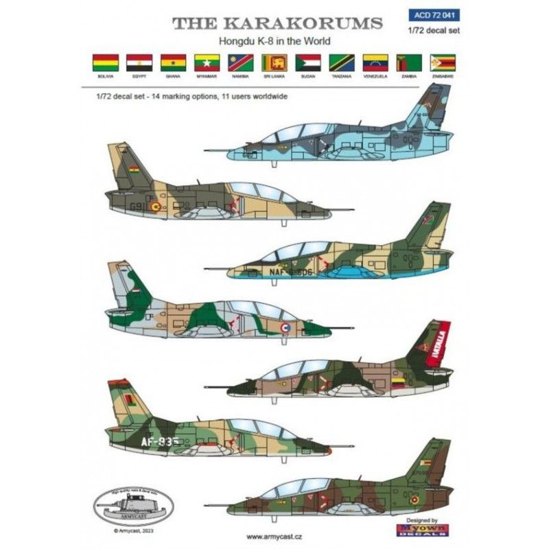 1:72 The Karakorums - Hongdu K-8 In The World (For Trumpeter)
