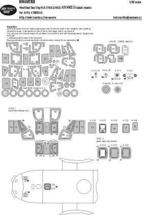 1:48 Westland Sea King HAS.1/HAS.5/HU.5 ADVANCED kabuki masks