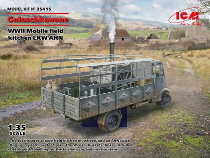 1:35 Gulaschkanone WWII German mobile field kitchen LKW AHN