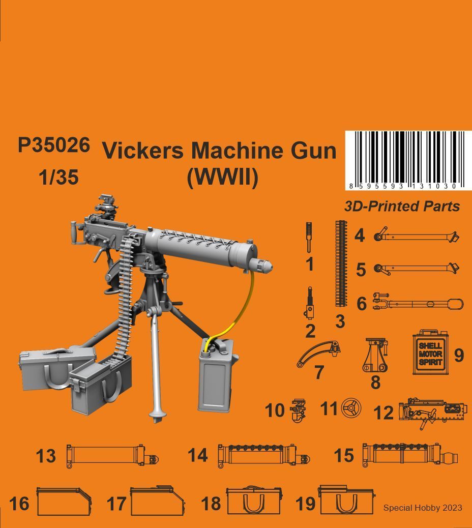 1:35 Vickers Machine Gun (WWII variant)