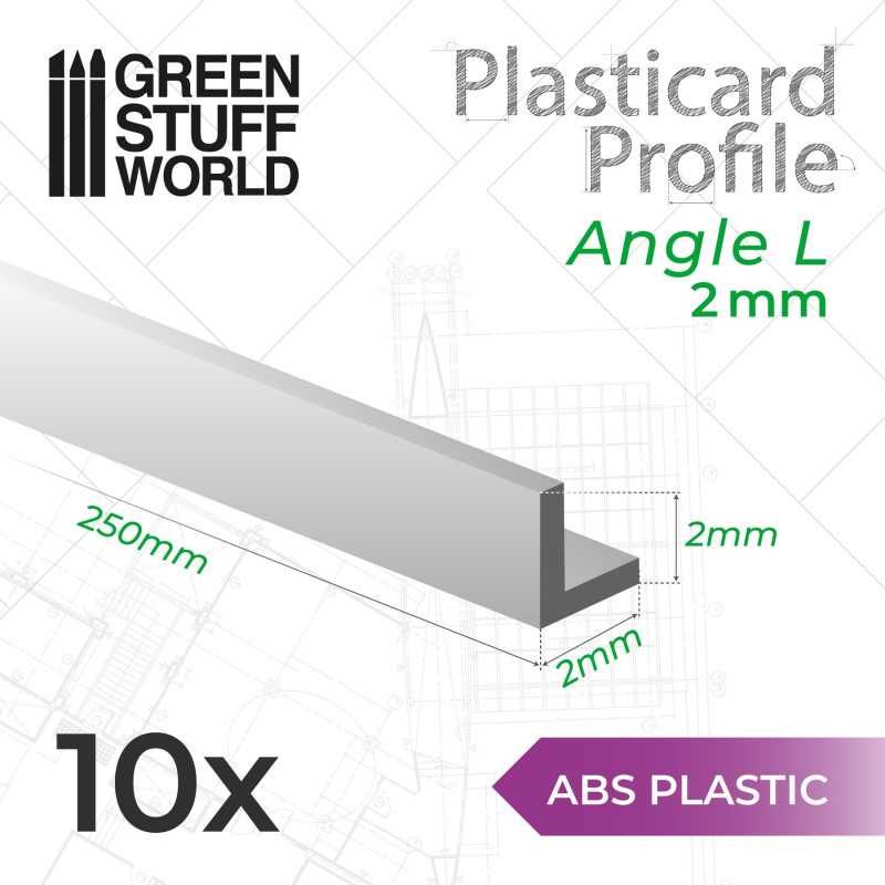 ABS Plasticard - Profile ANGLE-L 2 mm