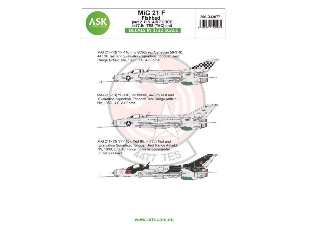 1:32 MiG-21F-13 Fishbed part 2 - US Air Force TES (TAC) unit