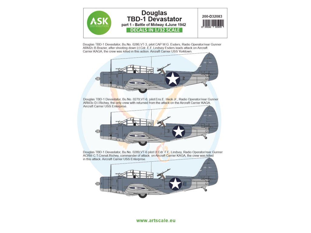 1:32 Douglas TBD-1 Devastator part 1 - Battle of Midway 4. June 1942