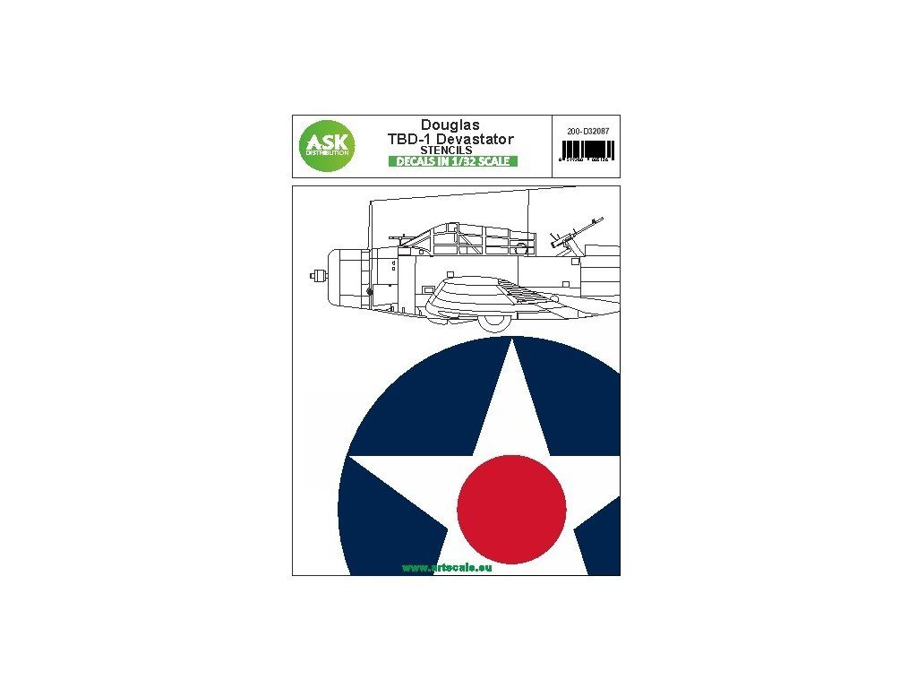 1:32 Douglas TBD-1 Devastator - STENCILS