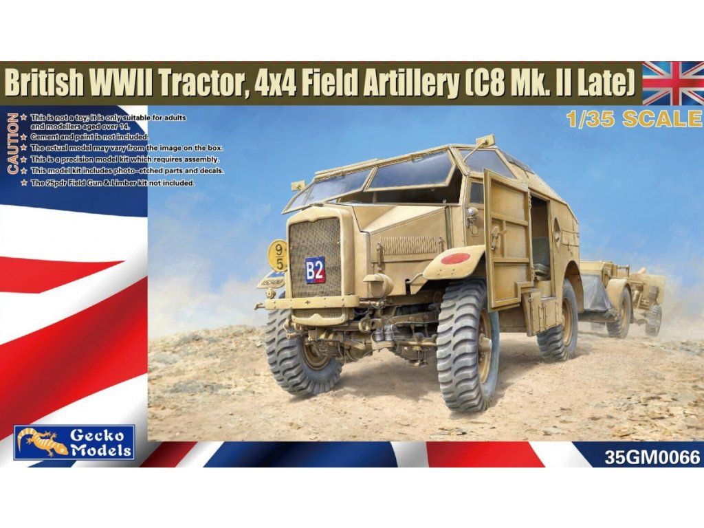 1:35 British WWII Tractor,4x4 Field Art.(C8 Quad Mk.II)
