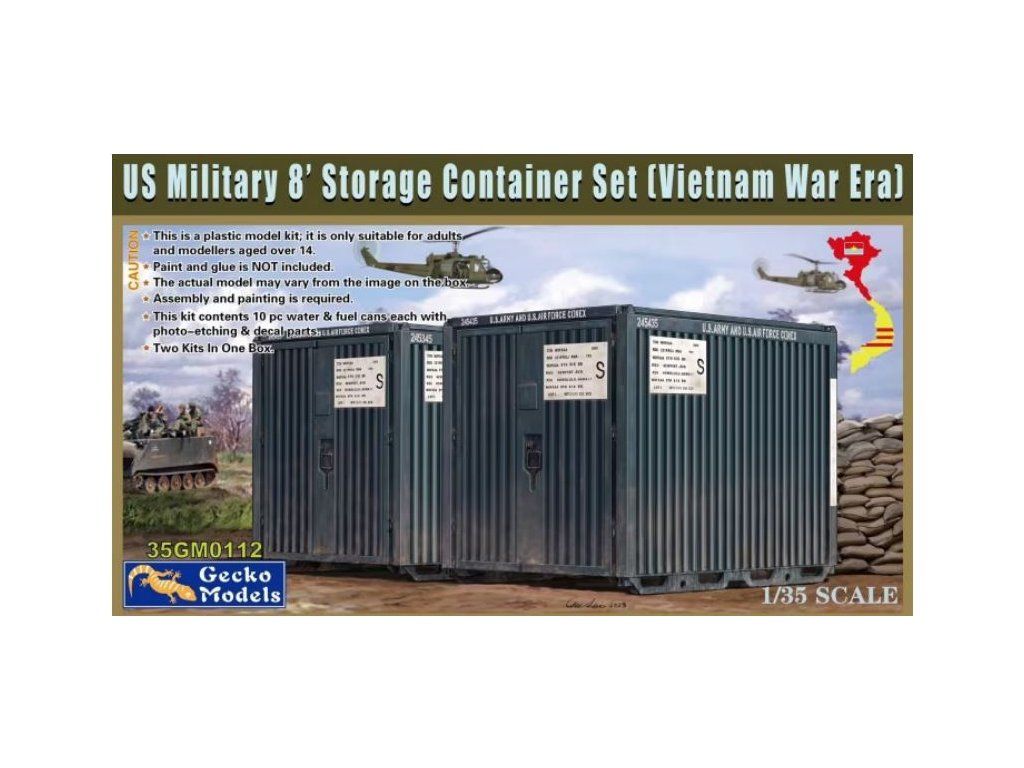 1:35 US Military 8' Storage Container Set (Vietnam War)
