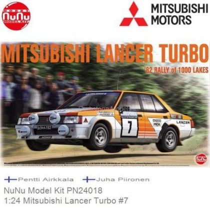 1:24 Mitsubishi Lancer Turbo 1982 Rally of 1000 Lakes