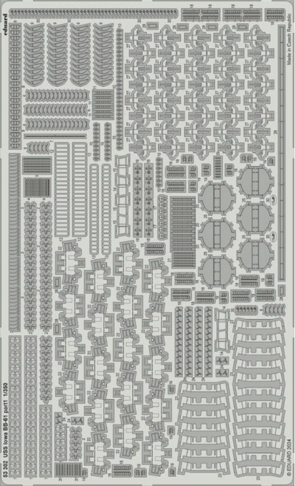 1:350 USS Iowa BB-61 part 1
