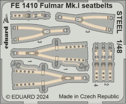 1:48 Fairey Fulmar Mk.I seatbelts STEEL