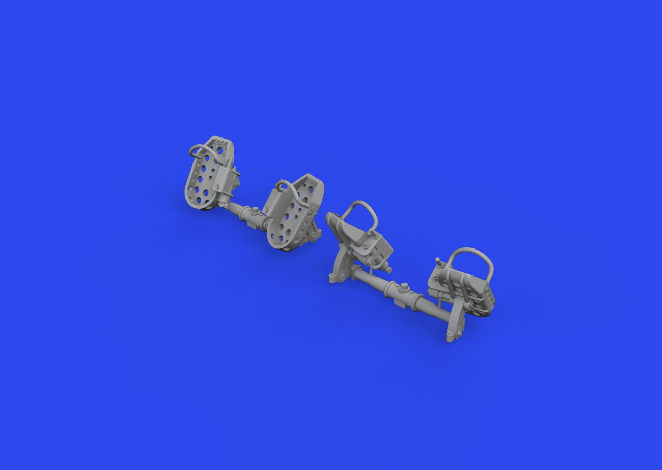 1:48 Messerschmitt Bf-109E rudder pedals late