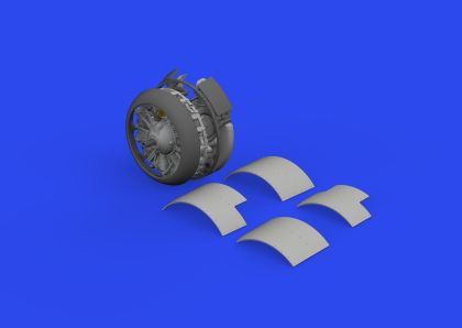 1:48 Grumman FM-2 engine 3D-Printed