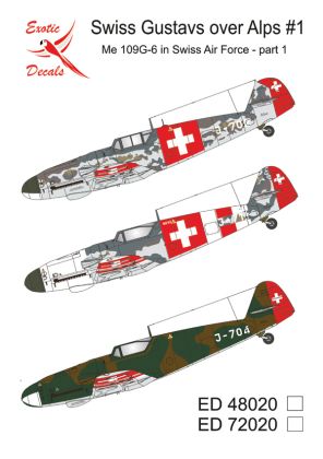 1:48 Swiss Gustavs Over Alps #1 Me 109G-6 In Swiss Air Force - Part 1