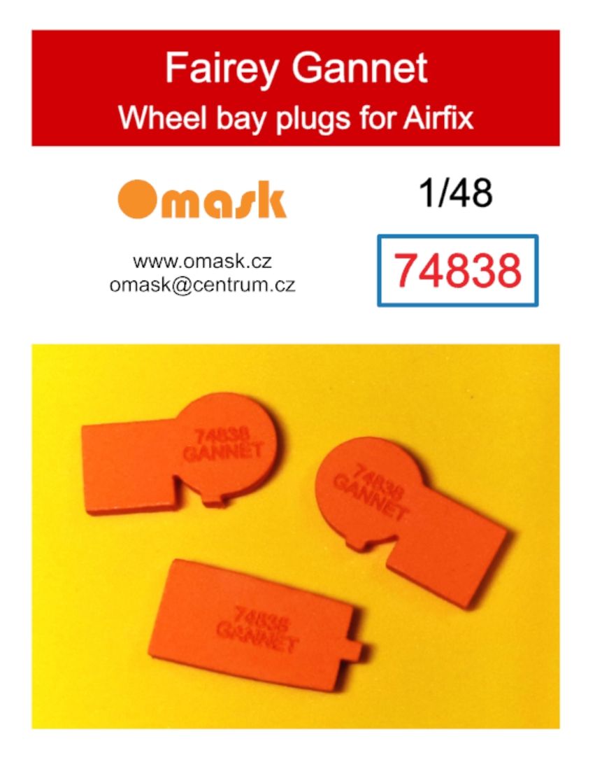 1:48 Fairey Gannet wheel bay plugs (for Airfix)