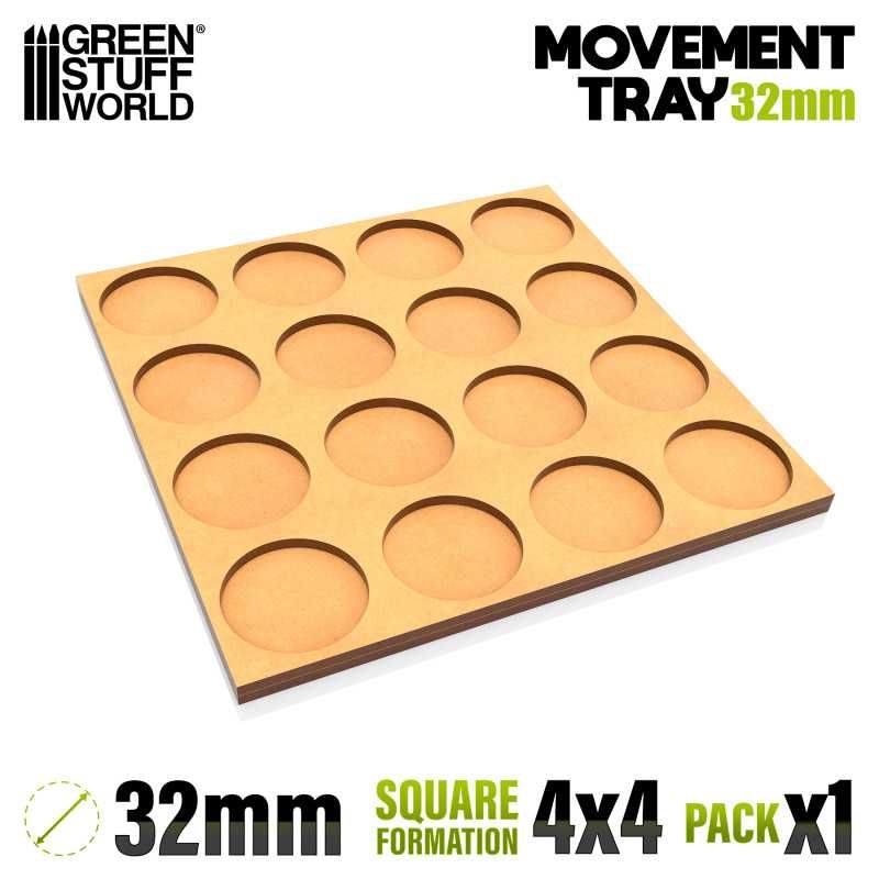MDF Movement Trays 32mm 4x4 -  Skirmish Lines
