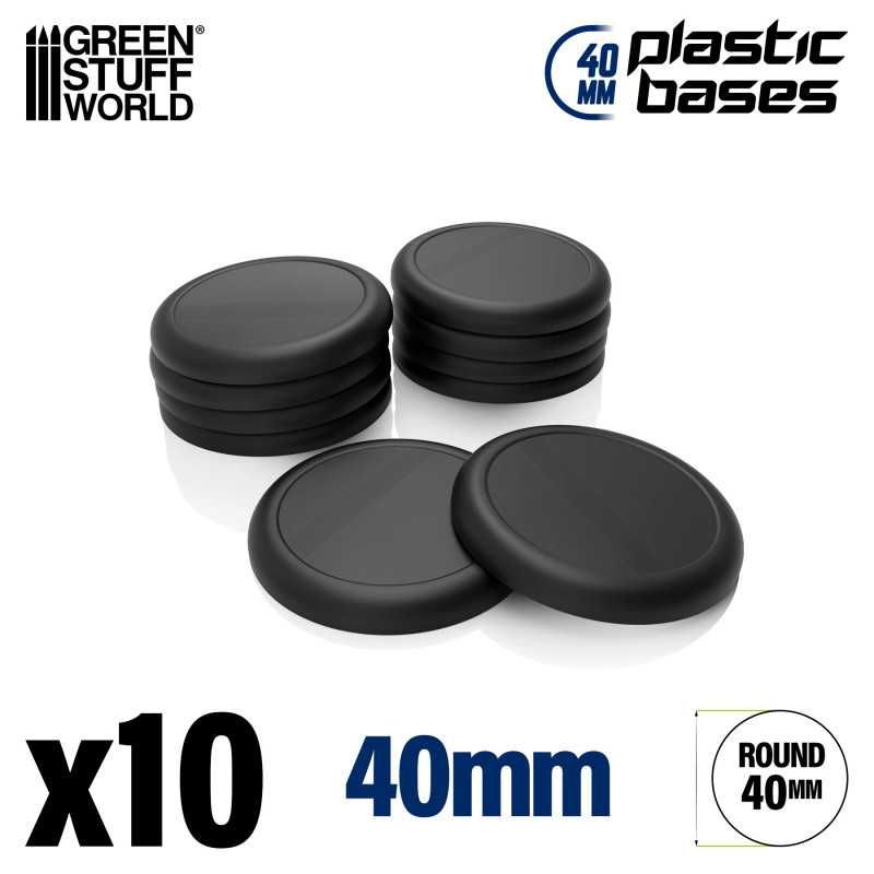 Plastic Bases - Round Lip 40mm