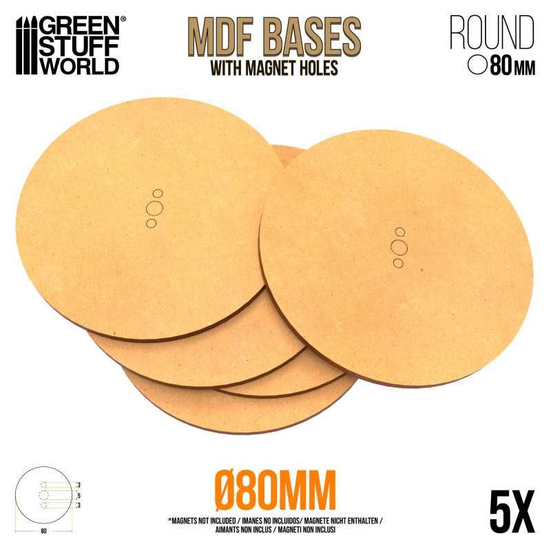 MDF Bases - Round 80mm