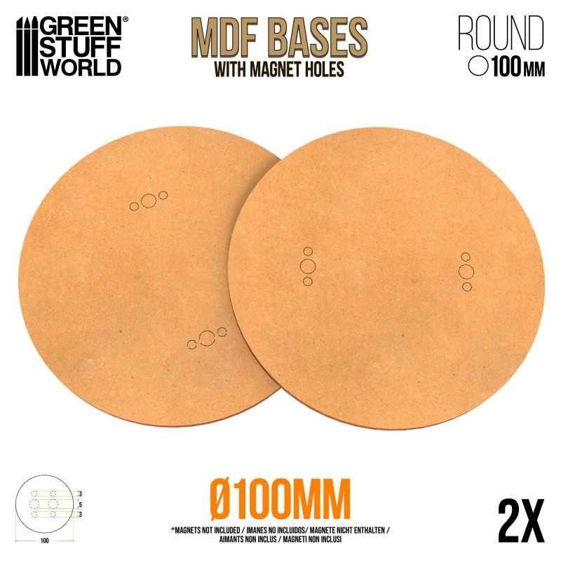 MDF Bases - Round 100mm