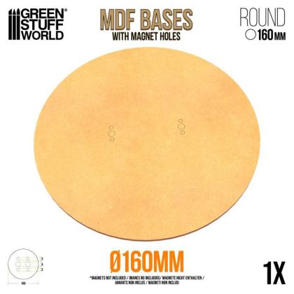 MDF Bases - Round 160mm
