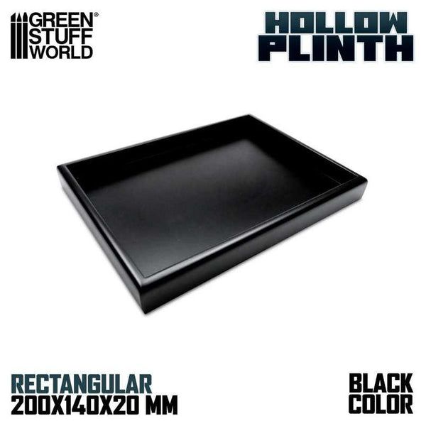 Hollow squared display 20x14 cm Black