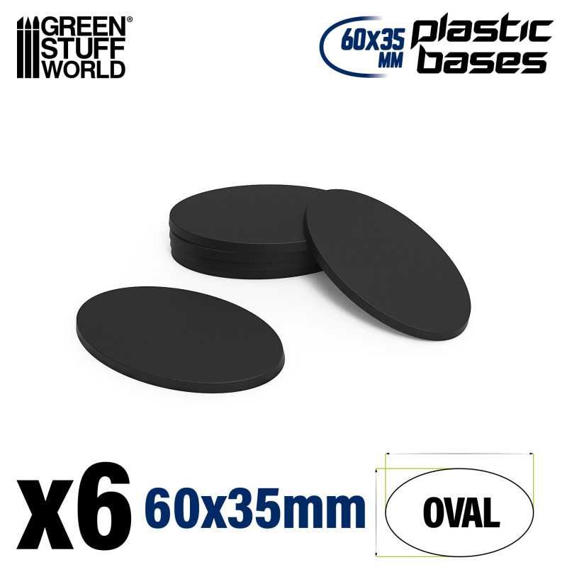 Plastic Bases - Oval Pill 60x35mm AOS