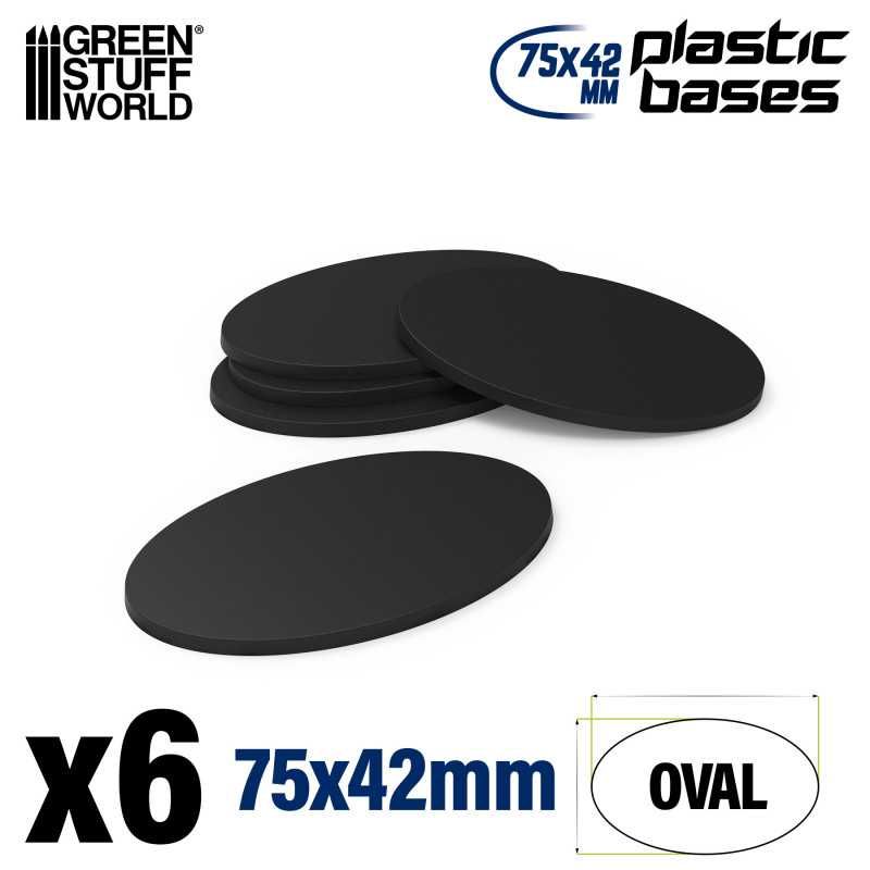 Plastic Bases - Oval Pill 75x42mm AOS