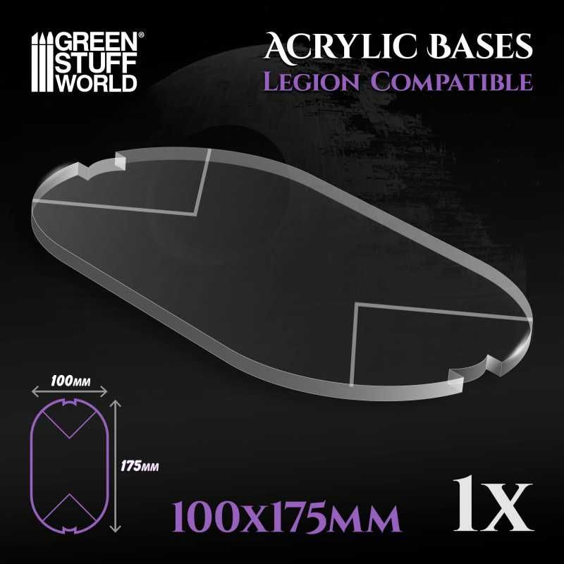 Acrylic Bases - Oval Pill 100x175 mm (Legion)