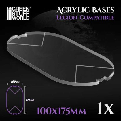 Acrylic Bases - Oval Pill 100x175 mm (Legion)