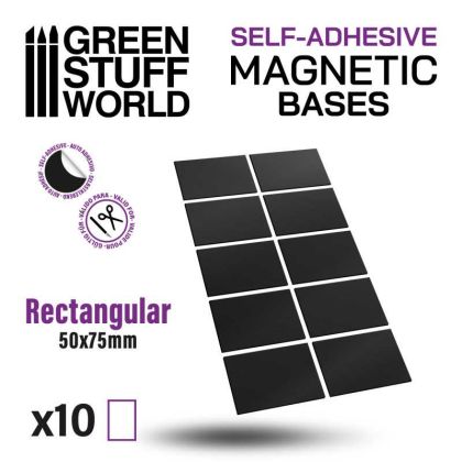 Rectangular Magnetic Sheet SELF-ADHESIVE -  50x75mm