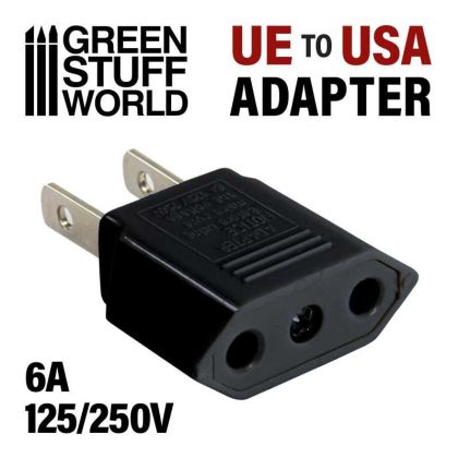 EU-USA plug adapter BLACK