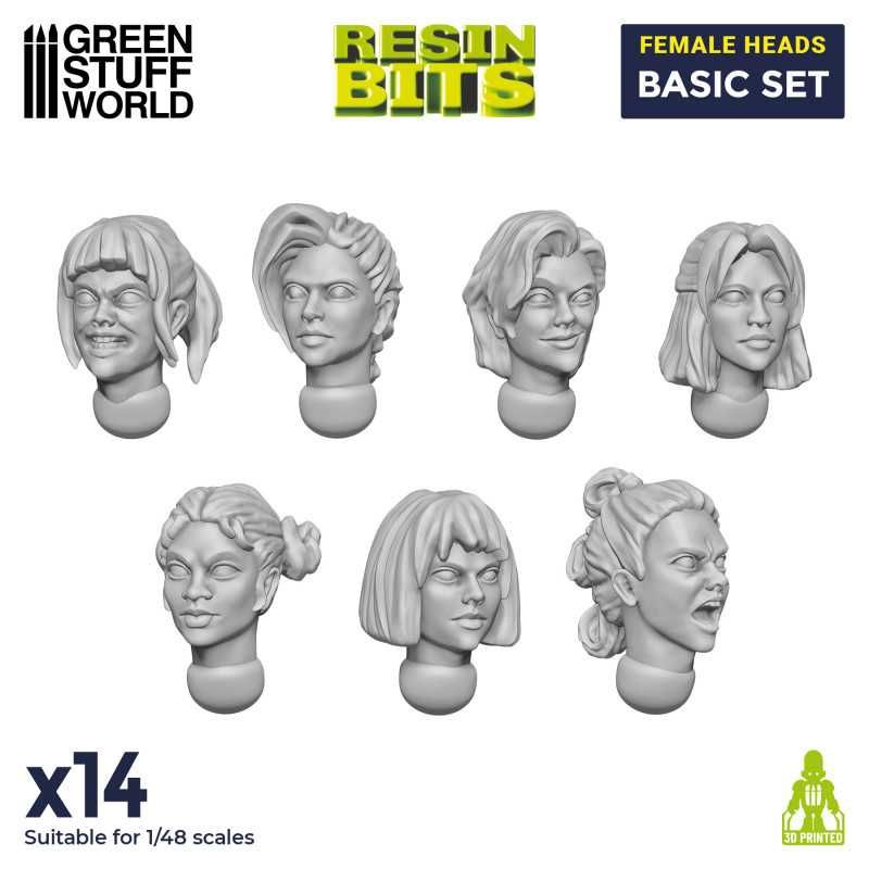 1:48 Female Heads Basic Set