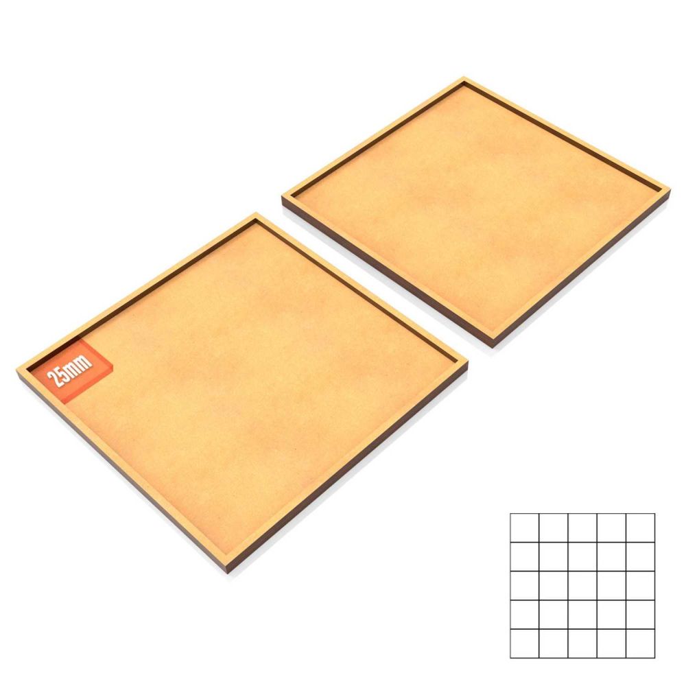 MDF Movement Trays 25mm 5x5