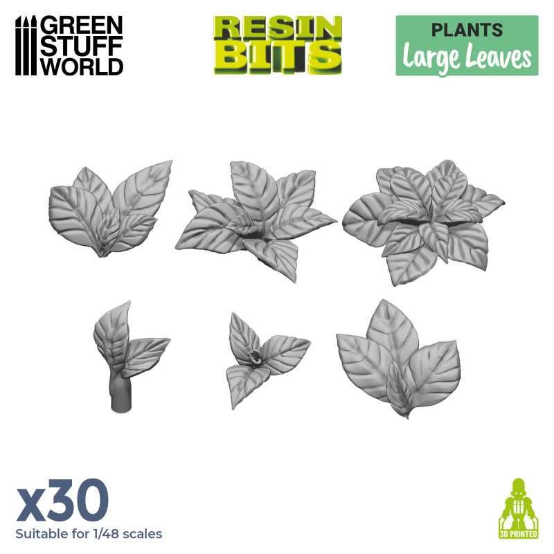 3D printed set - Large Leaves