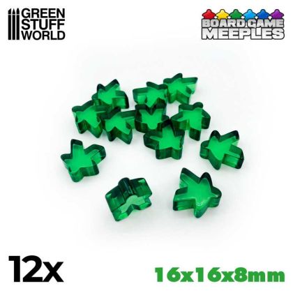 Meeples 16x16x8mm - Green