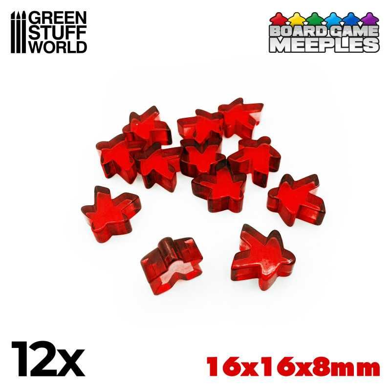 Meeples 16x16x8mm - Red