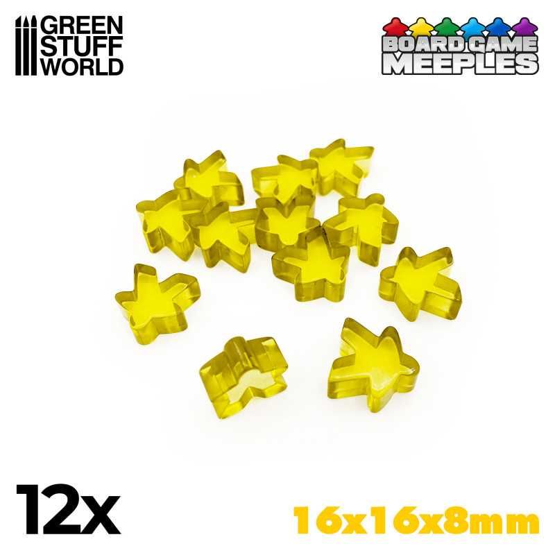 Meeples 16x16x8mm - Yellow