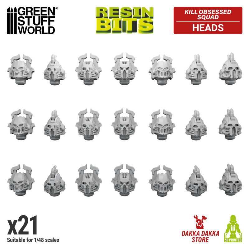 DakkaDakka - Kill Obsessed Squad - Khorne Heads 1:48