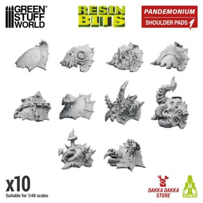 DakkaDakka - Pandemonium - Nurgle Shoulder Pads Set 01 1:48