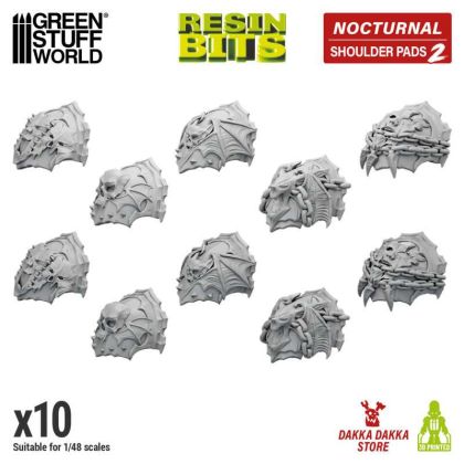 DakkaDakka - Nocturnal - Night Lords Shoulder Pads Set 02 1:48