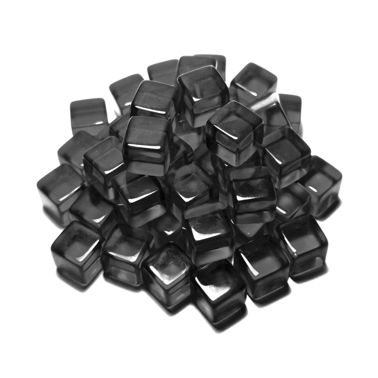 Gaming Tokens - Black Cubes 10mm