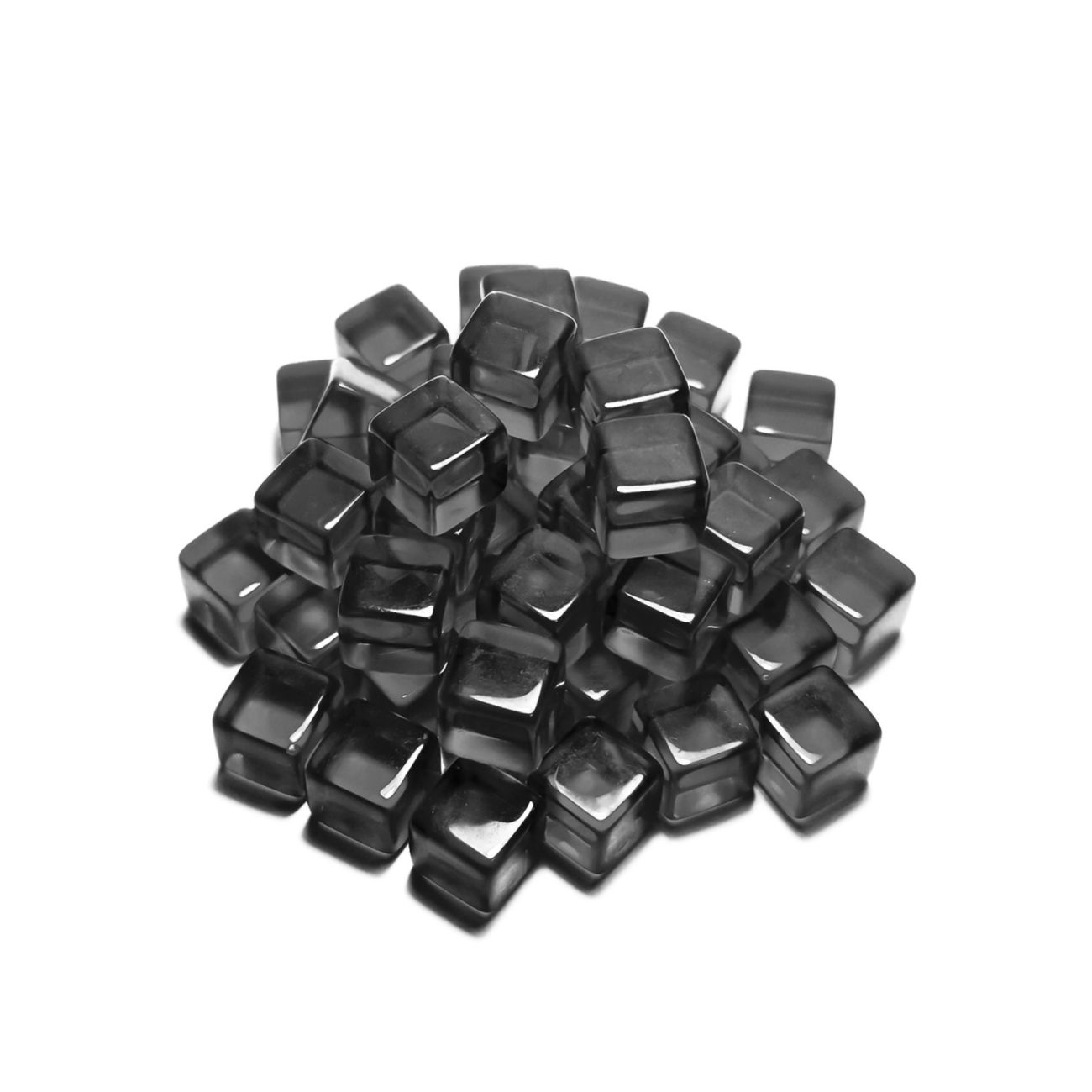 Gaming Tokens - Black Cubes 8mm