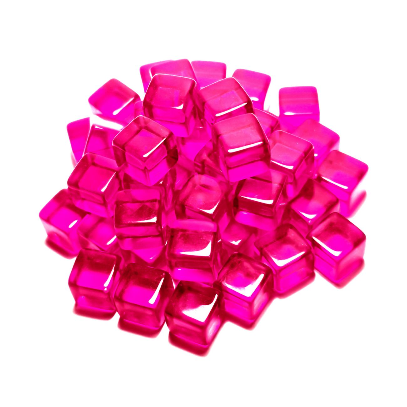 Gaming Tokens - Pink Cubes 10mm